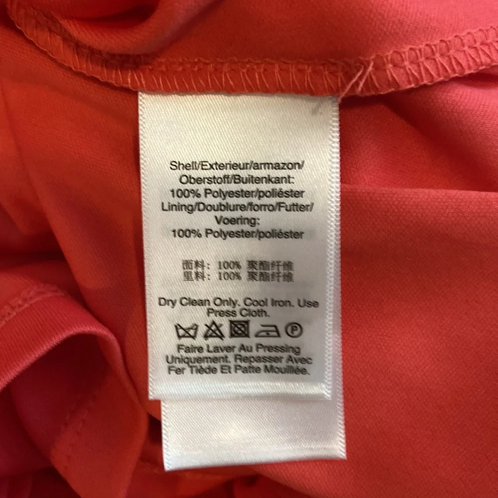 DKNY CORAL RUFFLE SLEEVELESS DRESS - Picture 7 of 9